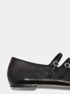 Best Aeyde Franny Leather Flats Black Nappa