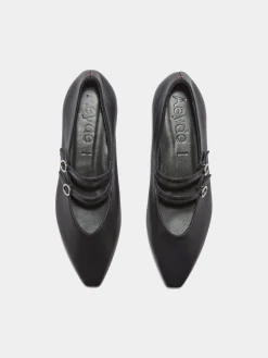 Best Aeyde Franny Leather Flats Black Nappa