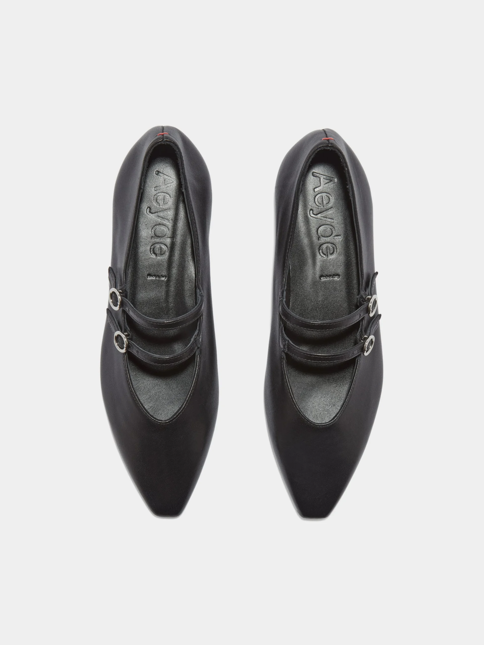 Best Aeyde Franny Leather Flats Black Nappa