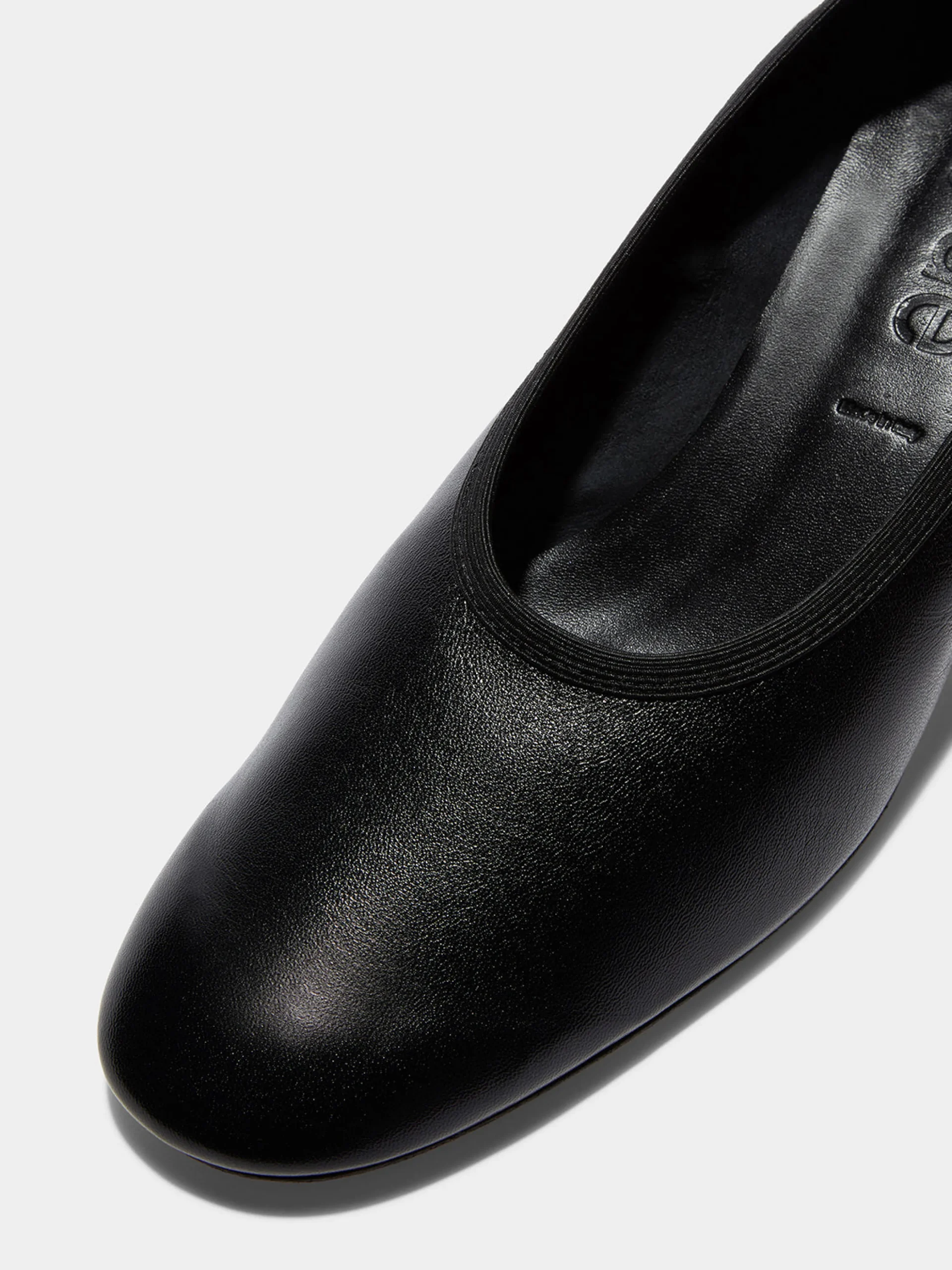 Outlet Aeyde Gemma Leather Ballet Pumps Black Nappa