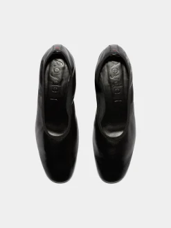 Outlet Aeyde Gemma Leather Ballet Pumps Black Nappa