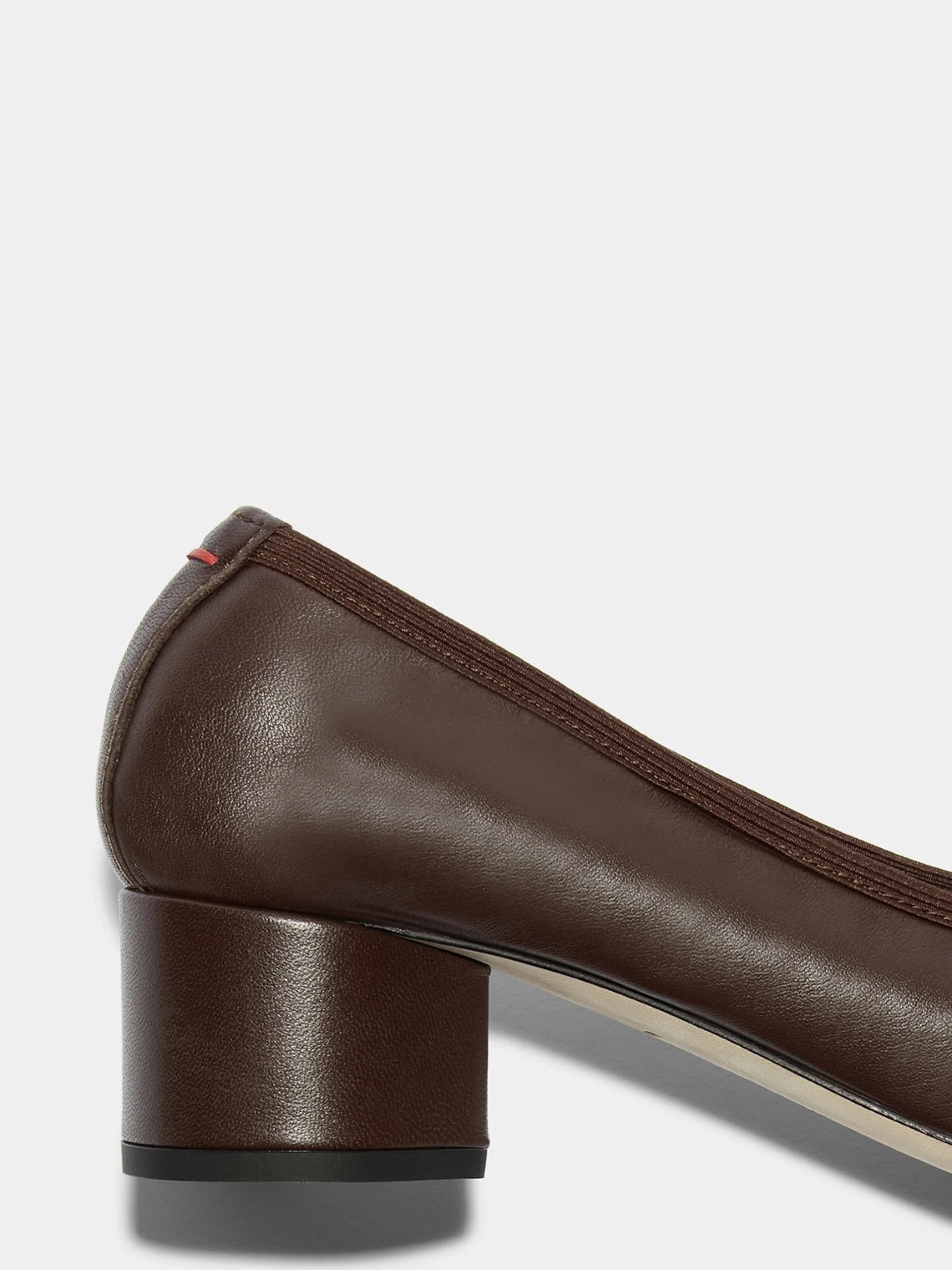 Online Aeyde Gemma Leather Ballet Pumps Moka Nappa