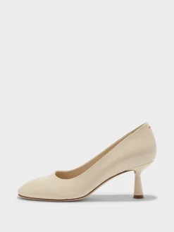 Sale Aeyde Giotta Leather Pumps Creamy Nappa