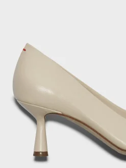 Sale Aeyde Giotta Leather Pumps Creamy Nappa