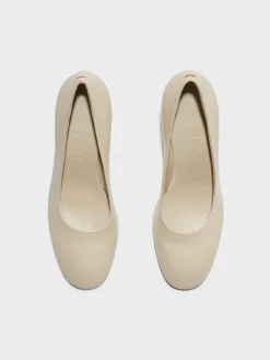 Sale Aeyde Giotta Leather Pumps Creamy Nappa