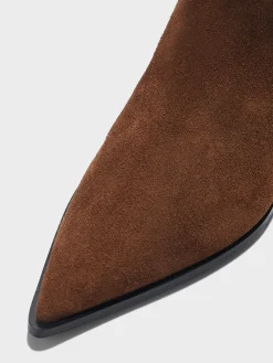 Outlet Aeyde Harriet Suede Ankle Boots Brown Suede