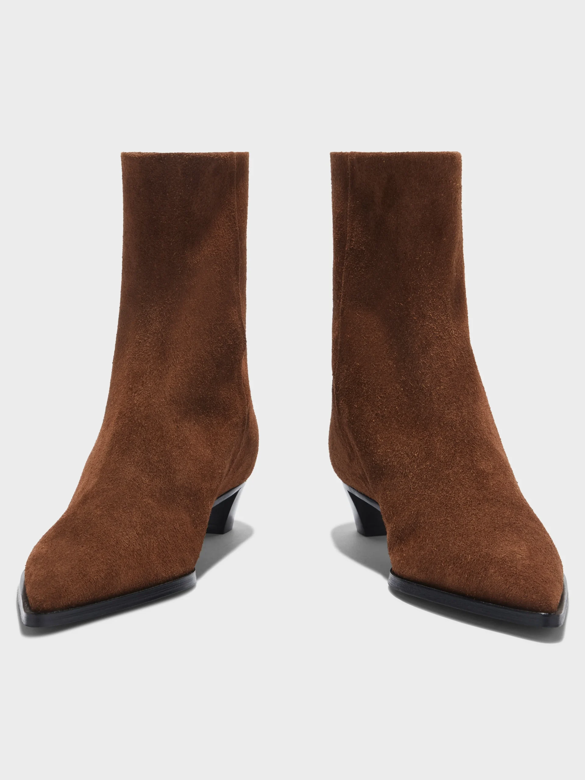 Outlet Aeyde Harriet Suede Ankle Boots Brown Suede