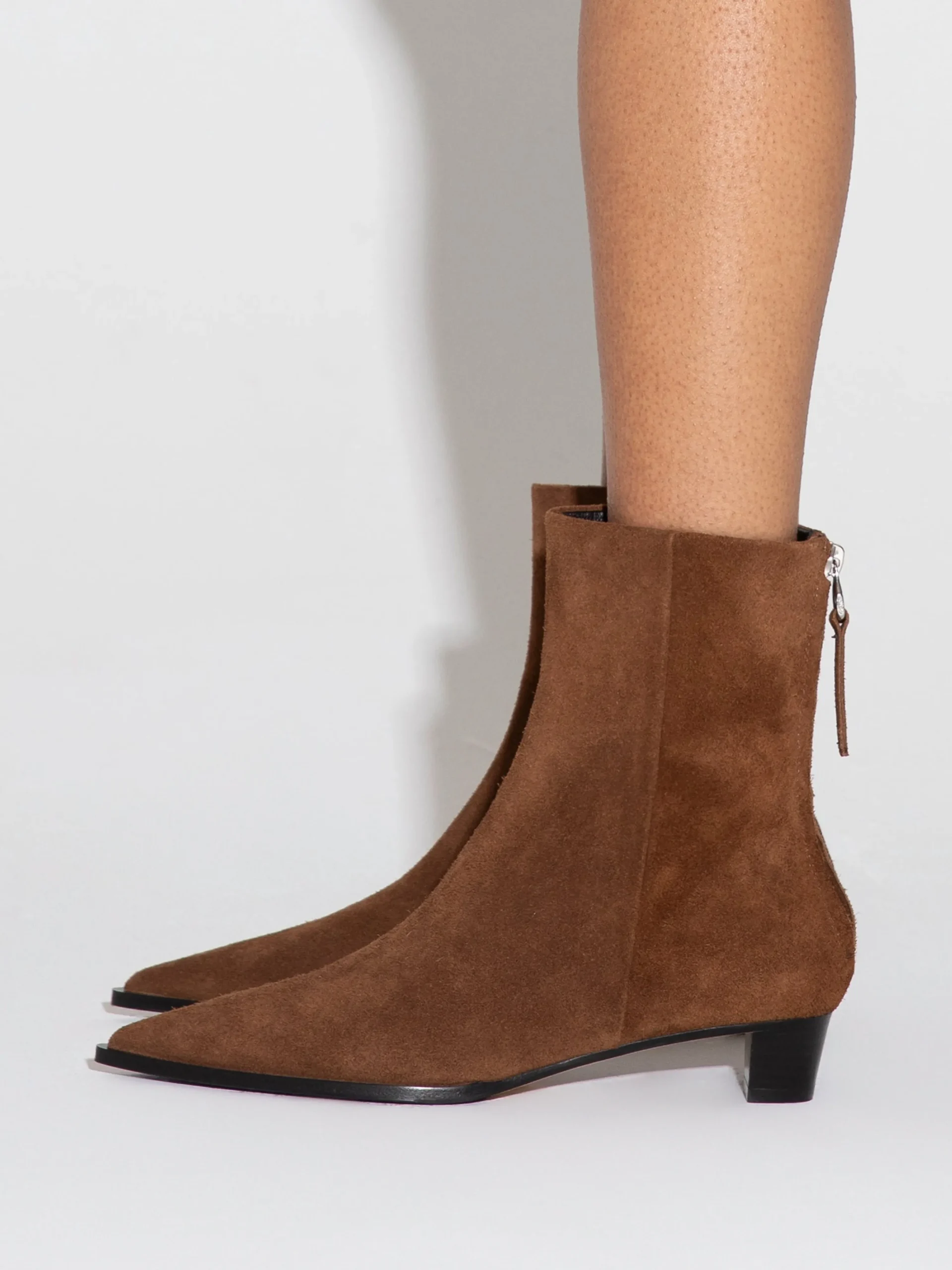 Outlet Aeyde Harriet Suede Ankle Boots Brown Suede