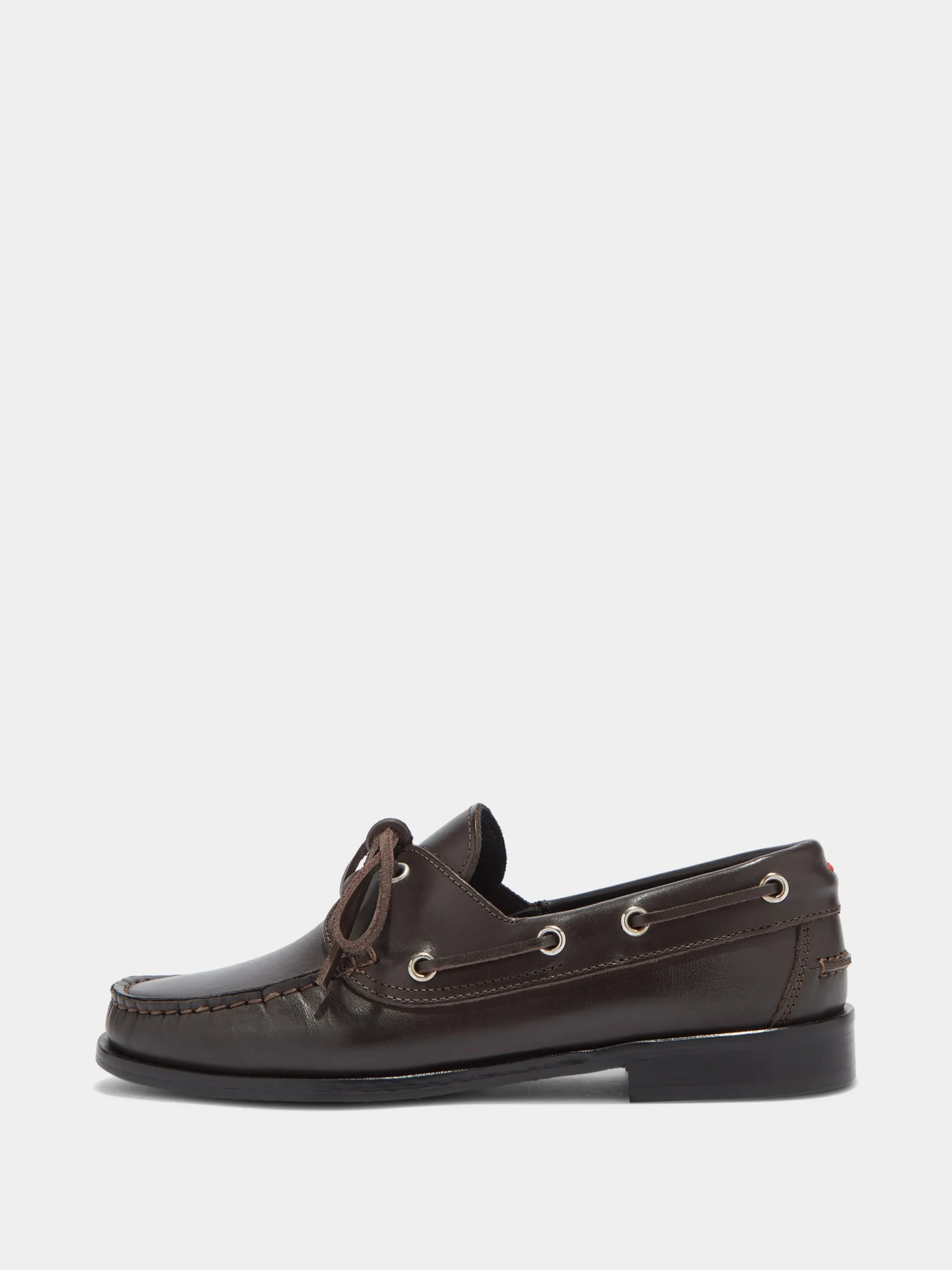 Hot Aeyde Harris Leather Moccasin Flats Moka Calf