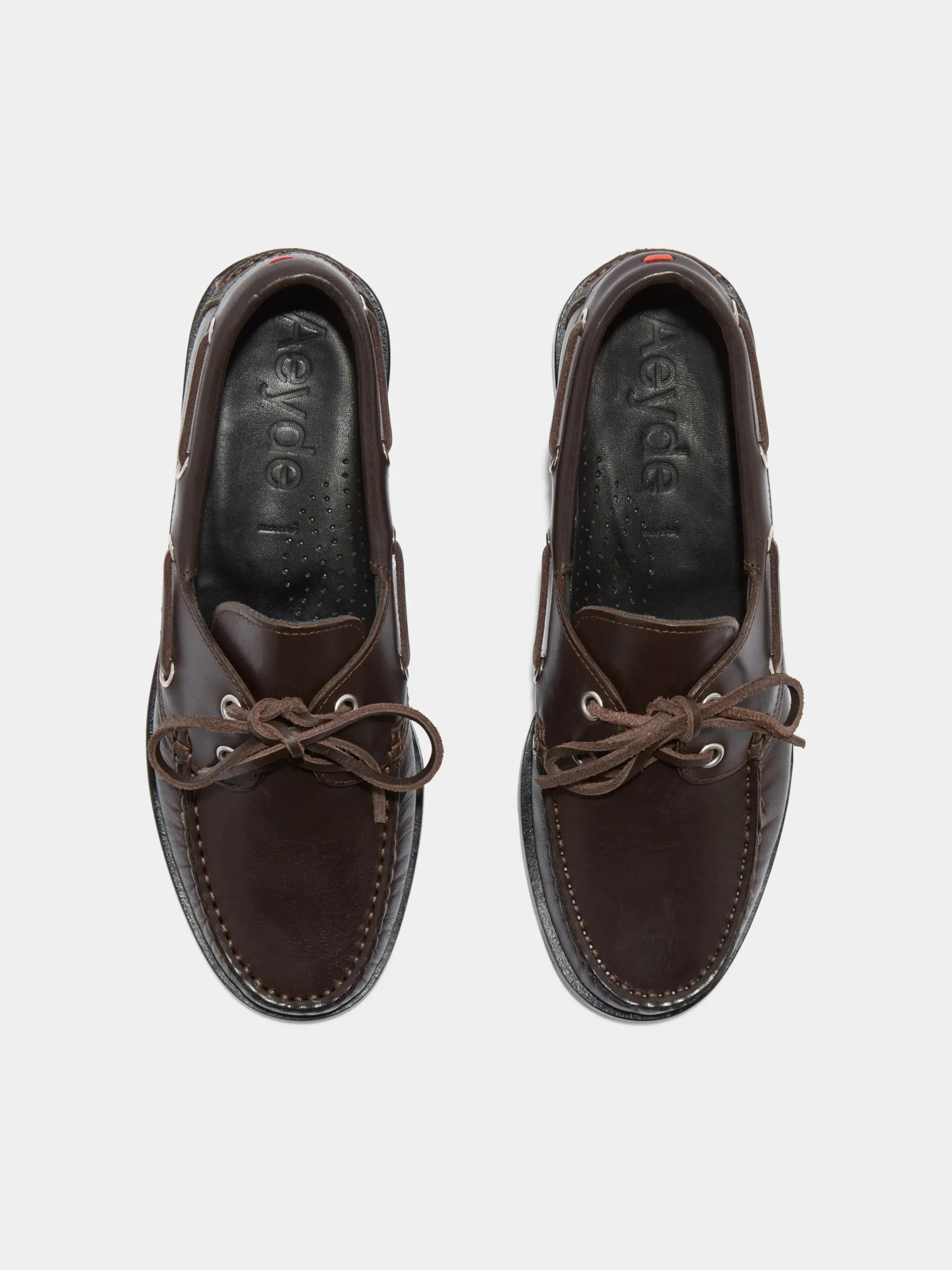 Hot Aeyde Harris Leather Moccasin Flats Moka Calf