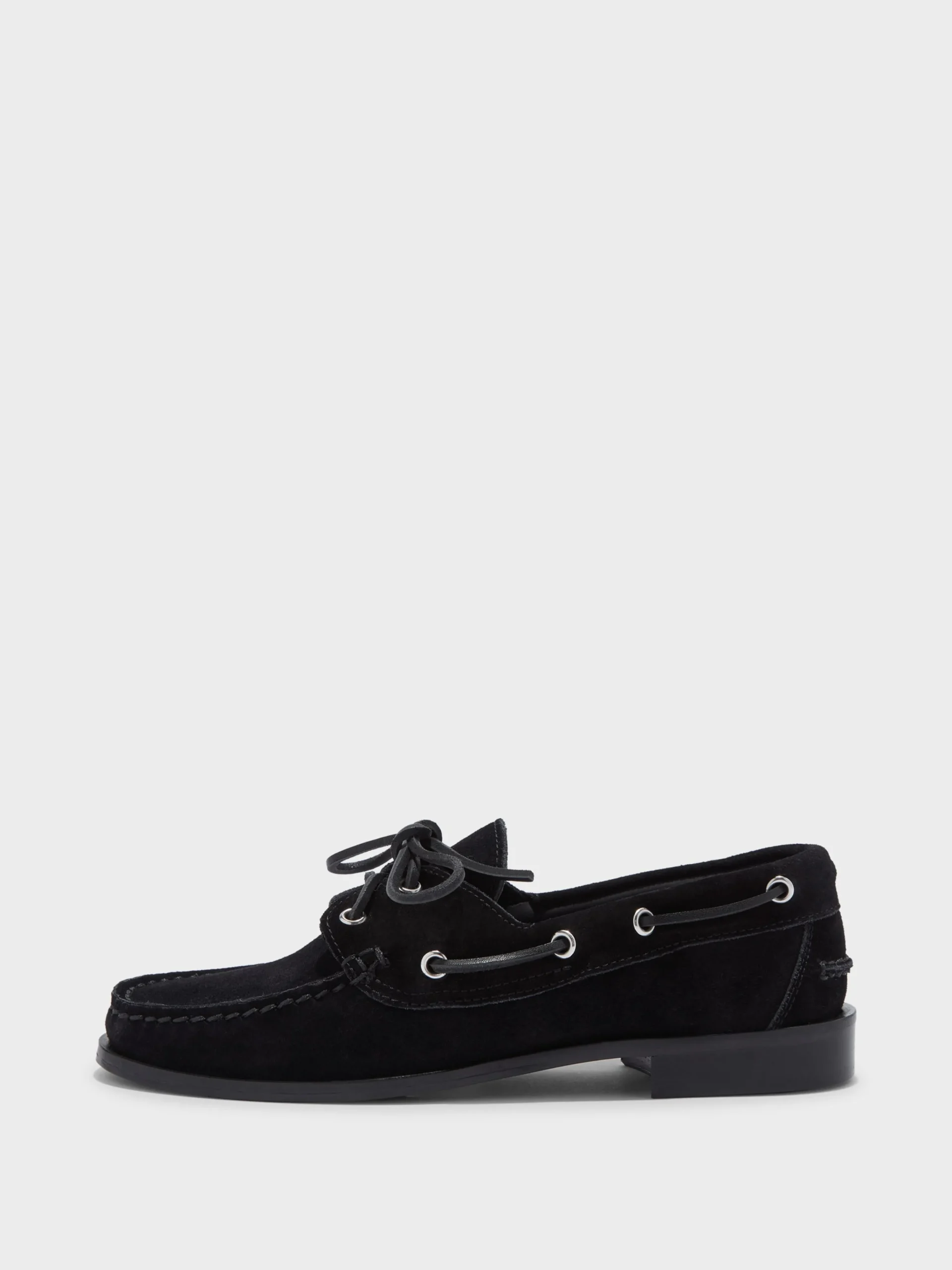 Outlet Aeyde Harris Suede Mocassin Flats Black Suede