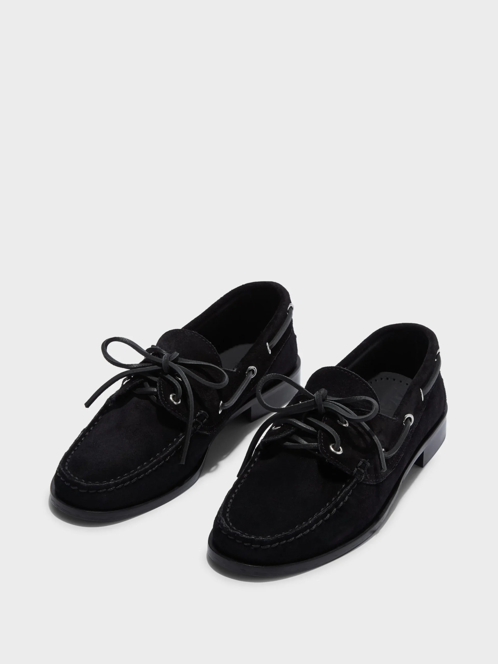 Outlet Aeyde Harris Suede Mocassin Flats Black Suede