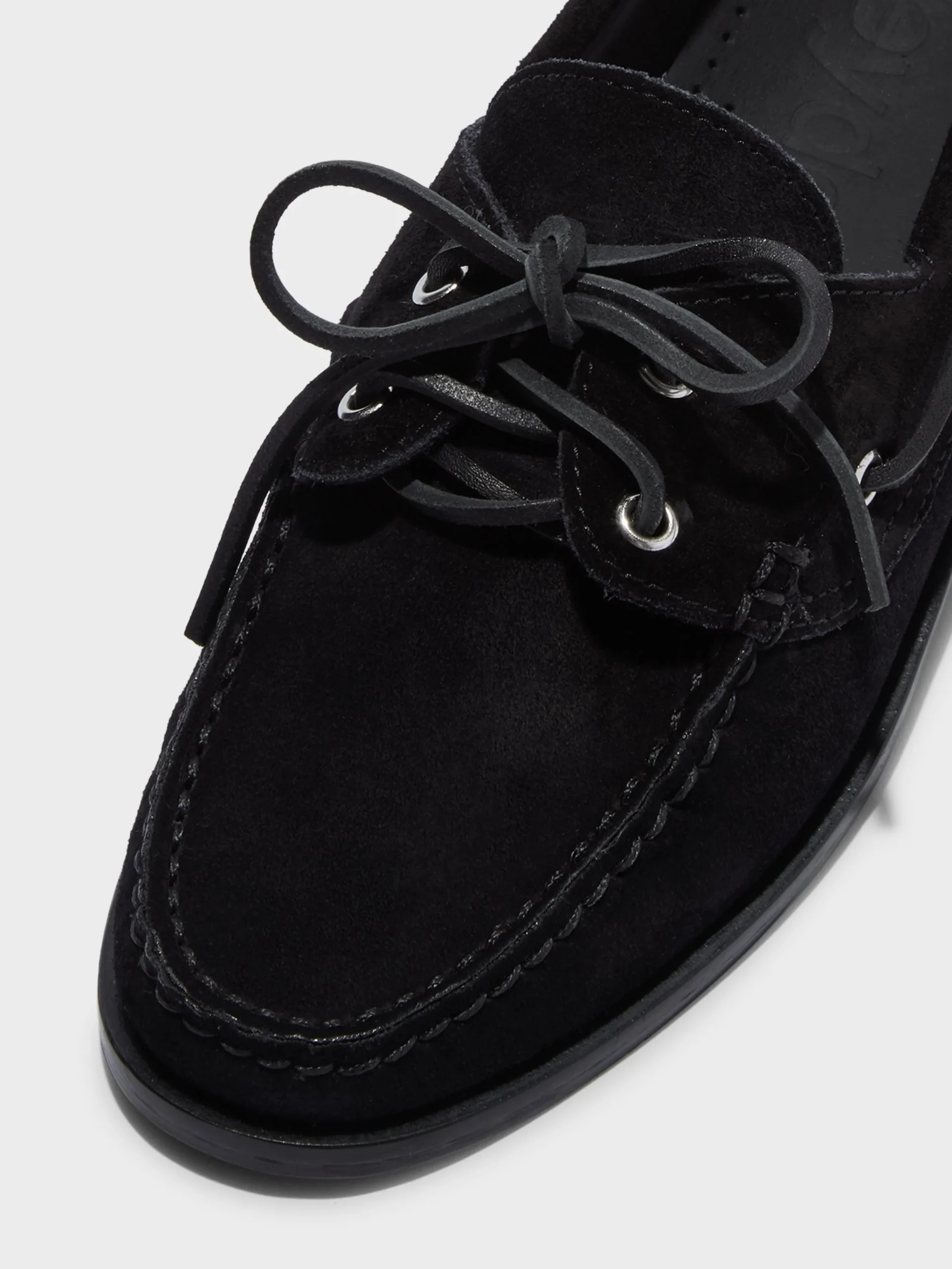 Outlet Aeyde Harris Suede Mocassin Flats Black Suede