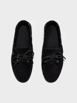 Outlet Aeyde Harris Suede Mocassin Flats Black Suede