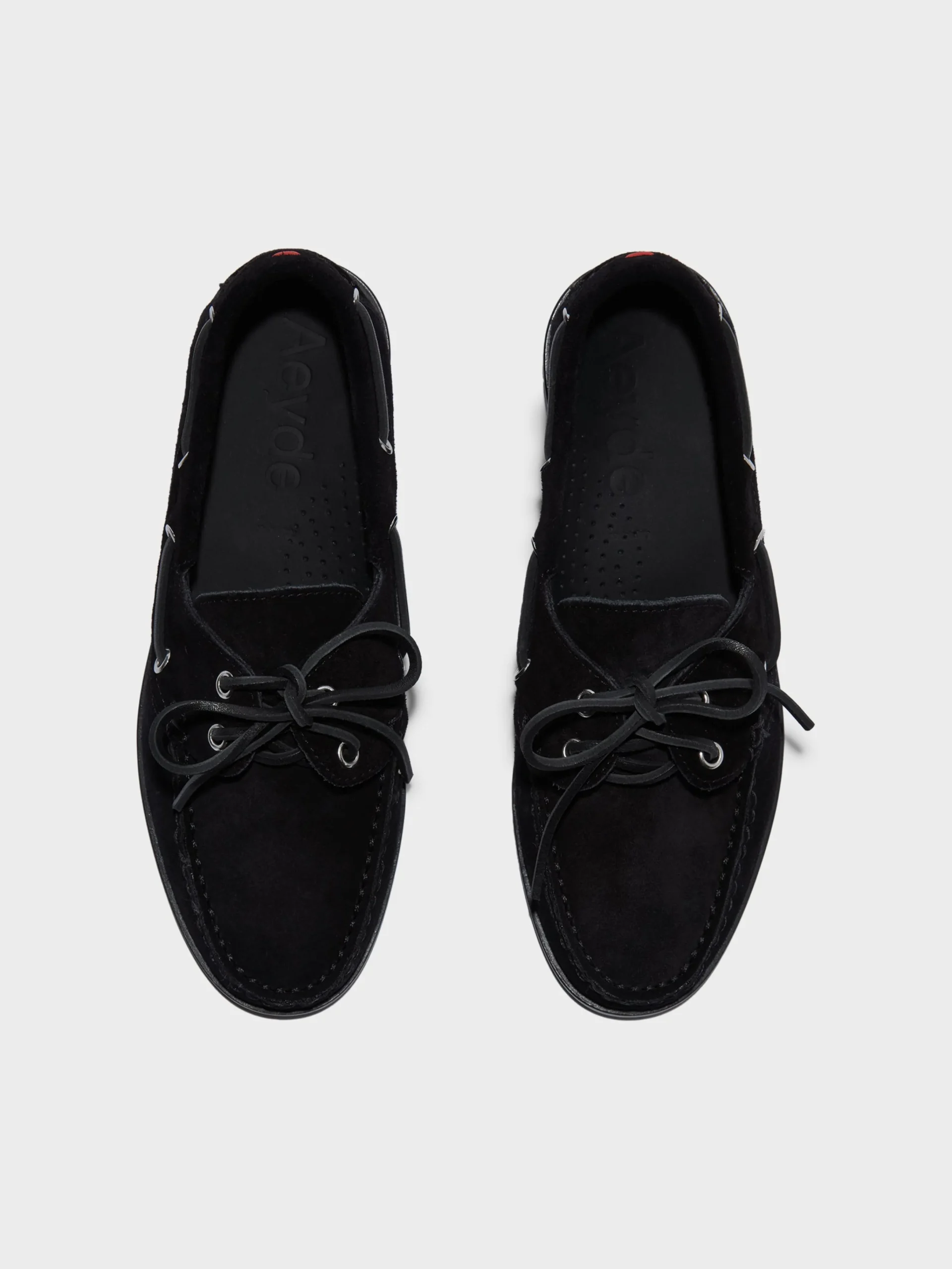 Outlet Aeyde Harris Suede Mocassin Flats Black Suede