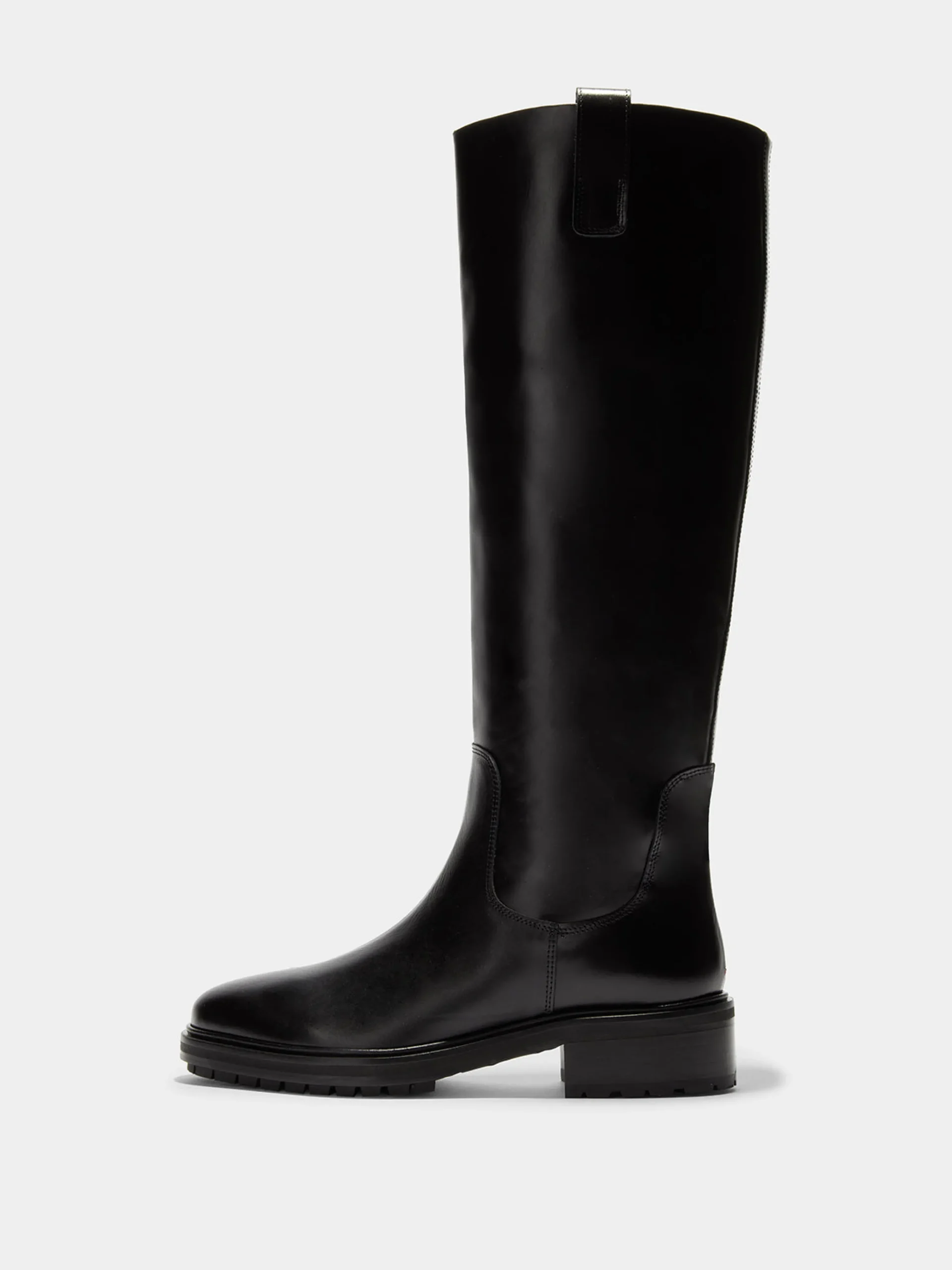 Fashion Aeyde Henry Leather Knee-High Boots Black Calf