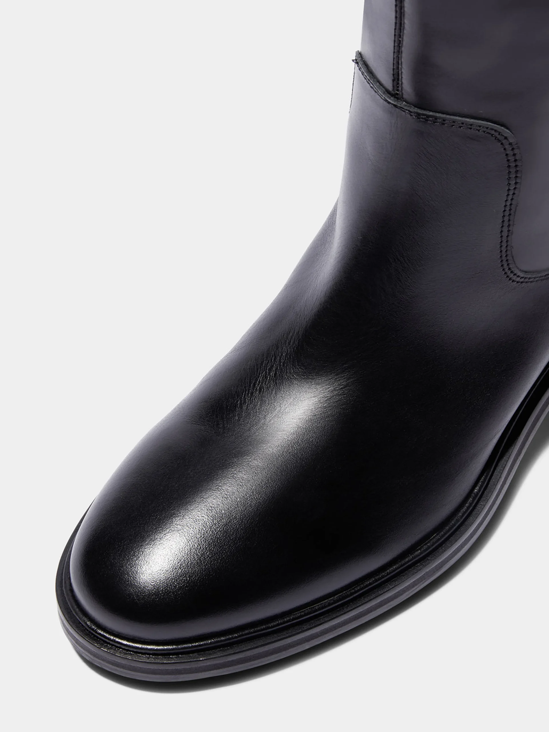 Fashion Aeyde Henry Leather Knee-High Boots Black Calf