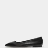 Discount Aeyde Ida Leather Ballet Flats Black Nappa