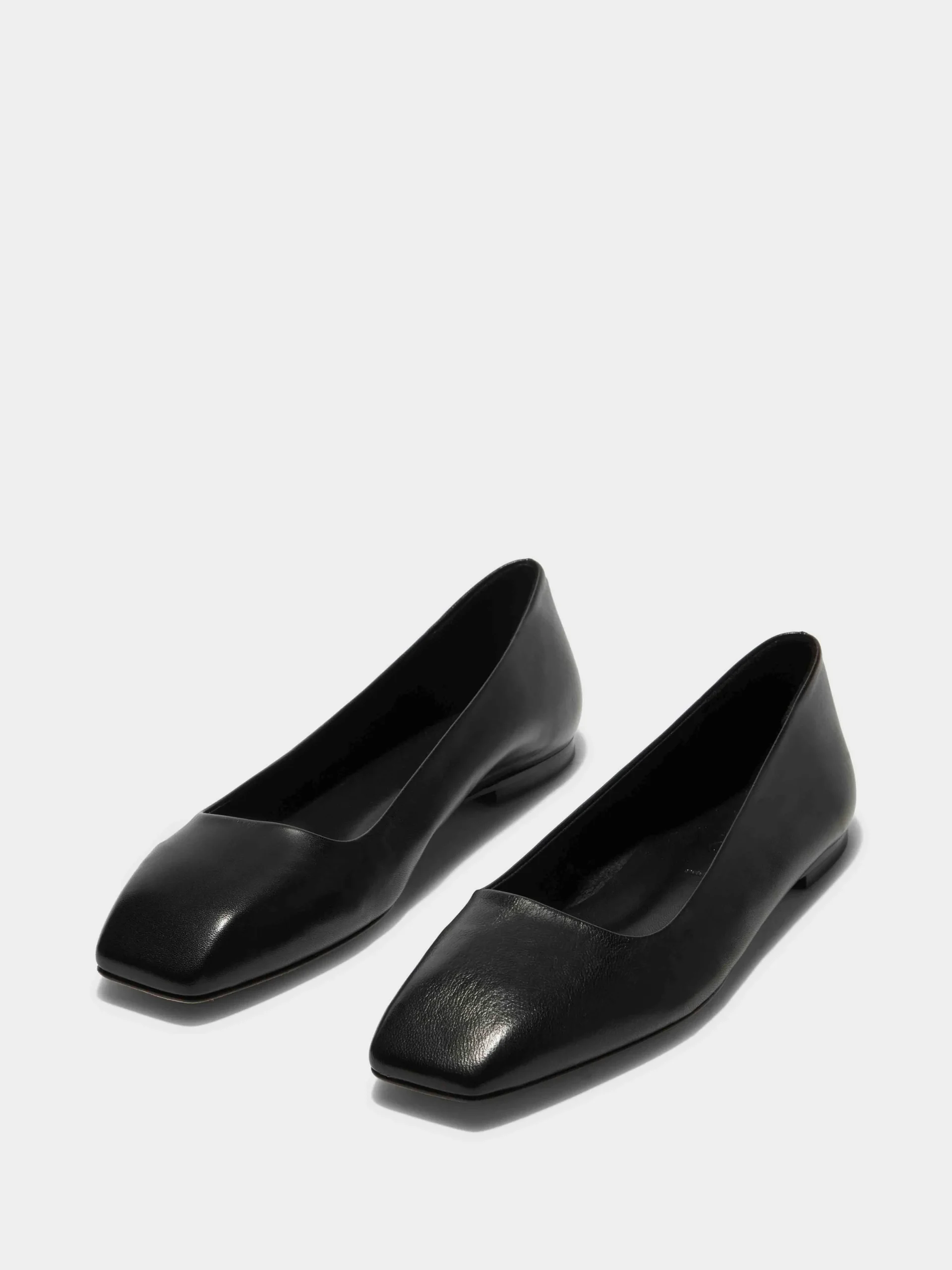 Discount Aeyde Ida Leather Ballet Flats Black Nappa