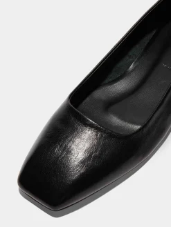 Discount Aeyde Ida Leather Ballet Flats Black Nappa
