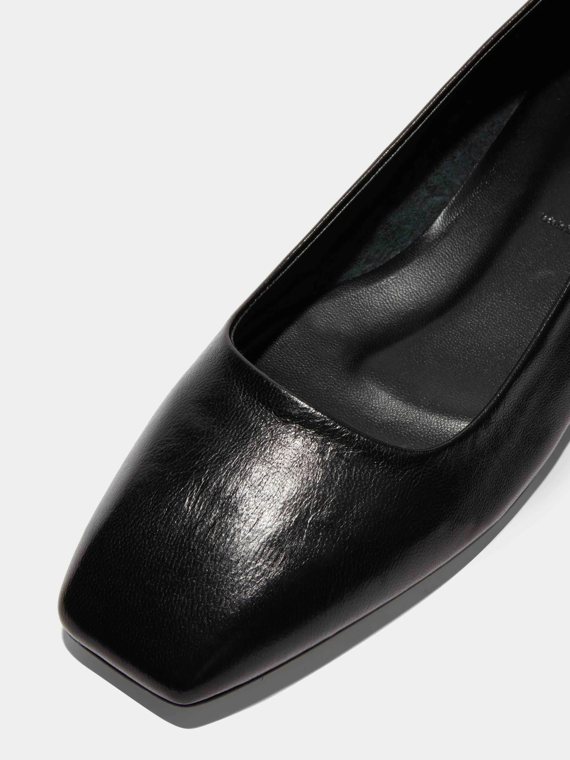 Discount Aeyde Ida Leather Ballet Flats Black Nappa