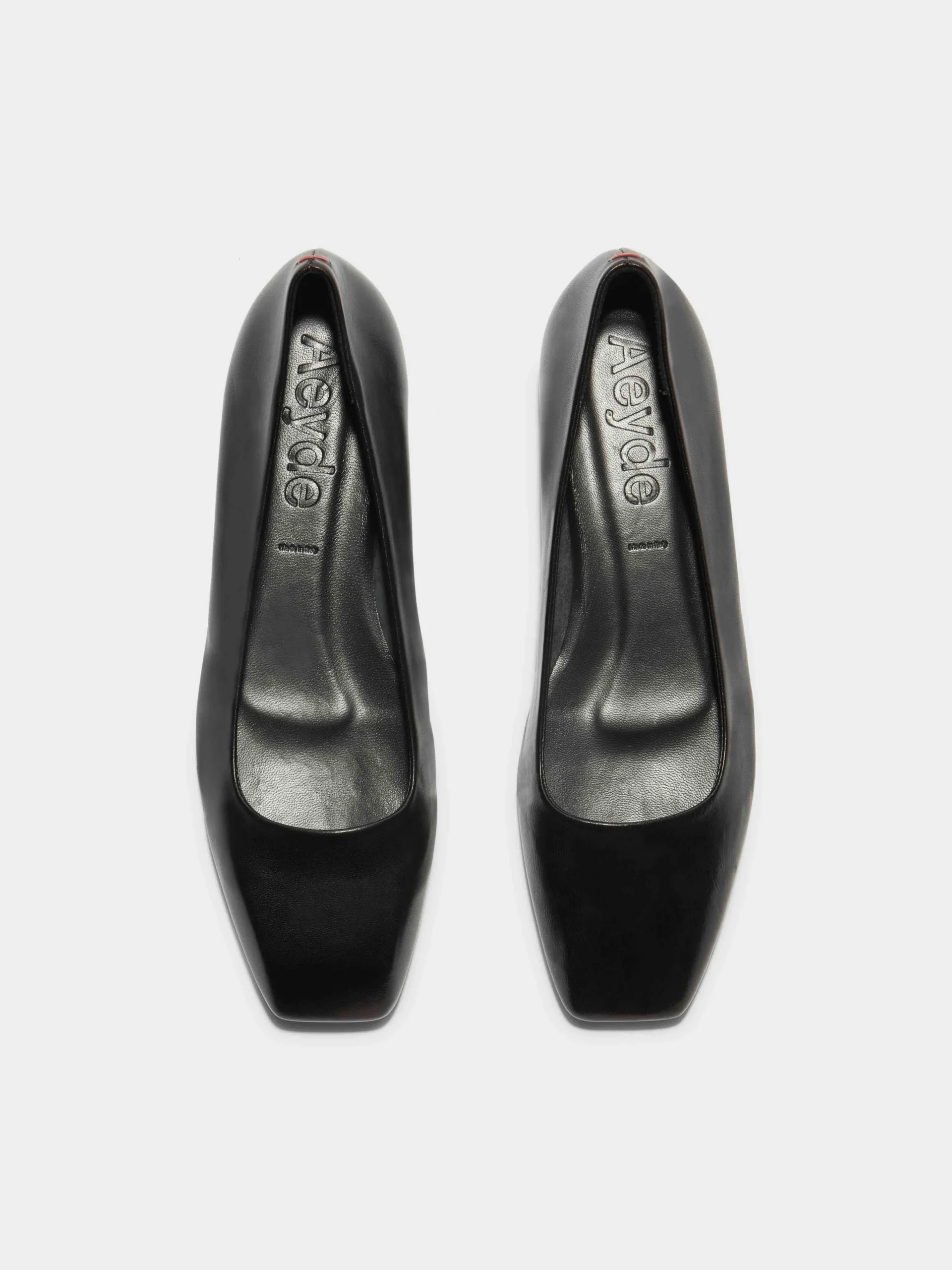 Discount Aeyde Ida Leather Ballet Flats Black Nappa