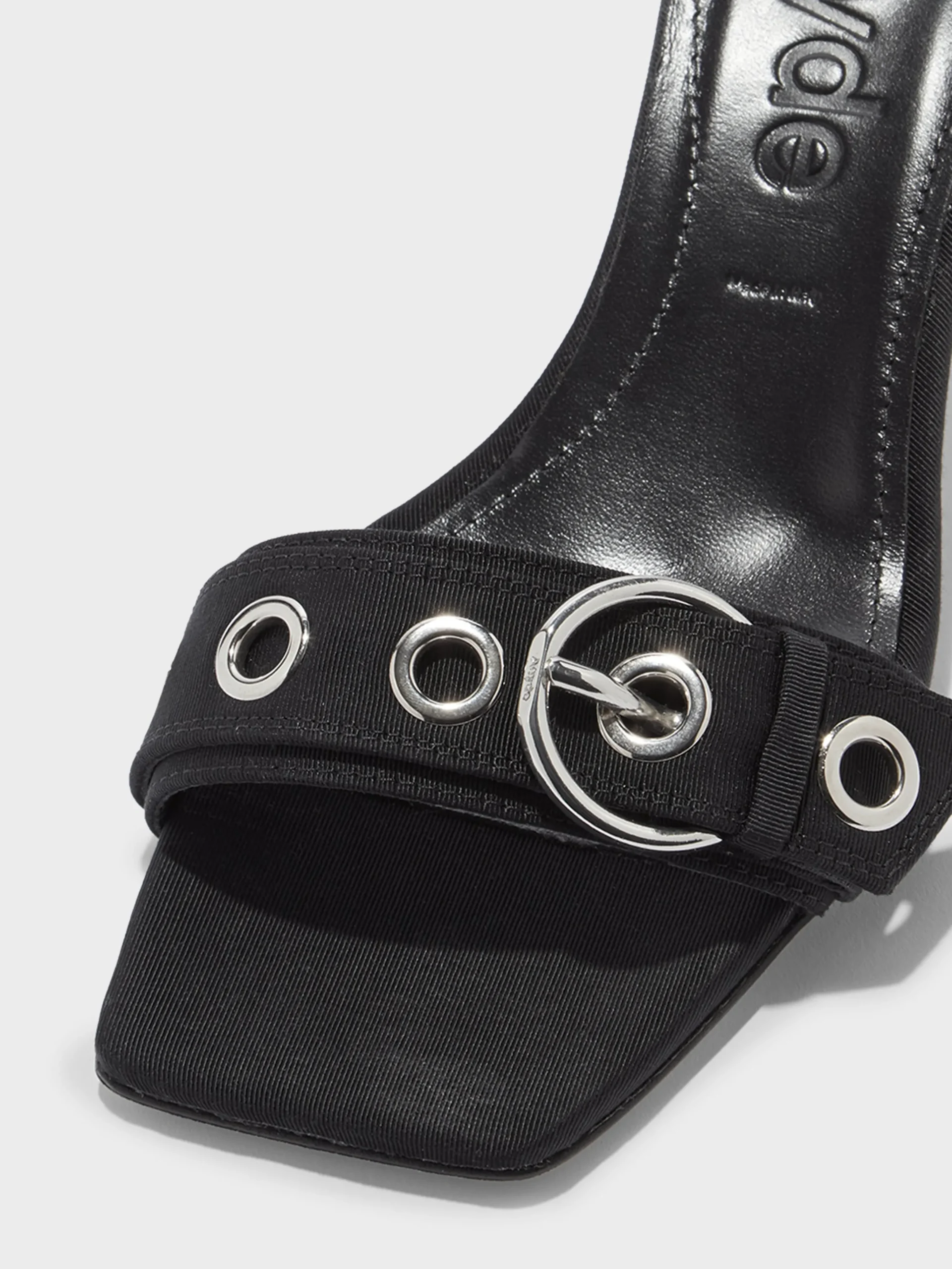 Online Aeyde Ilvy Eyelet Grosgrain Mules Grosgrain Black