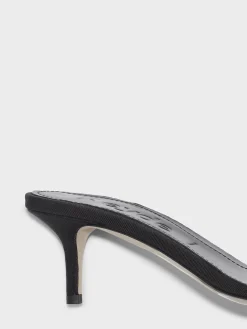 Online Aeyde Ilvy Eyelet Grosgrain Mules Grosgrain Black