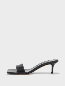 Fashion Aeyde Ilvy Leather Mules Black Nappa