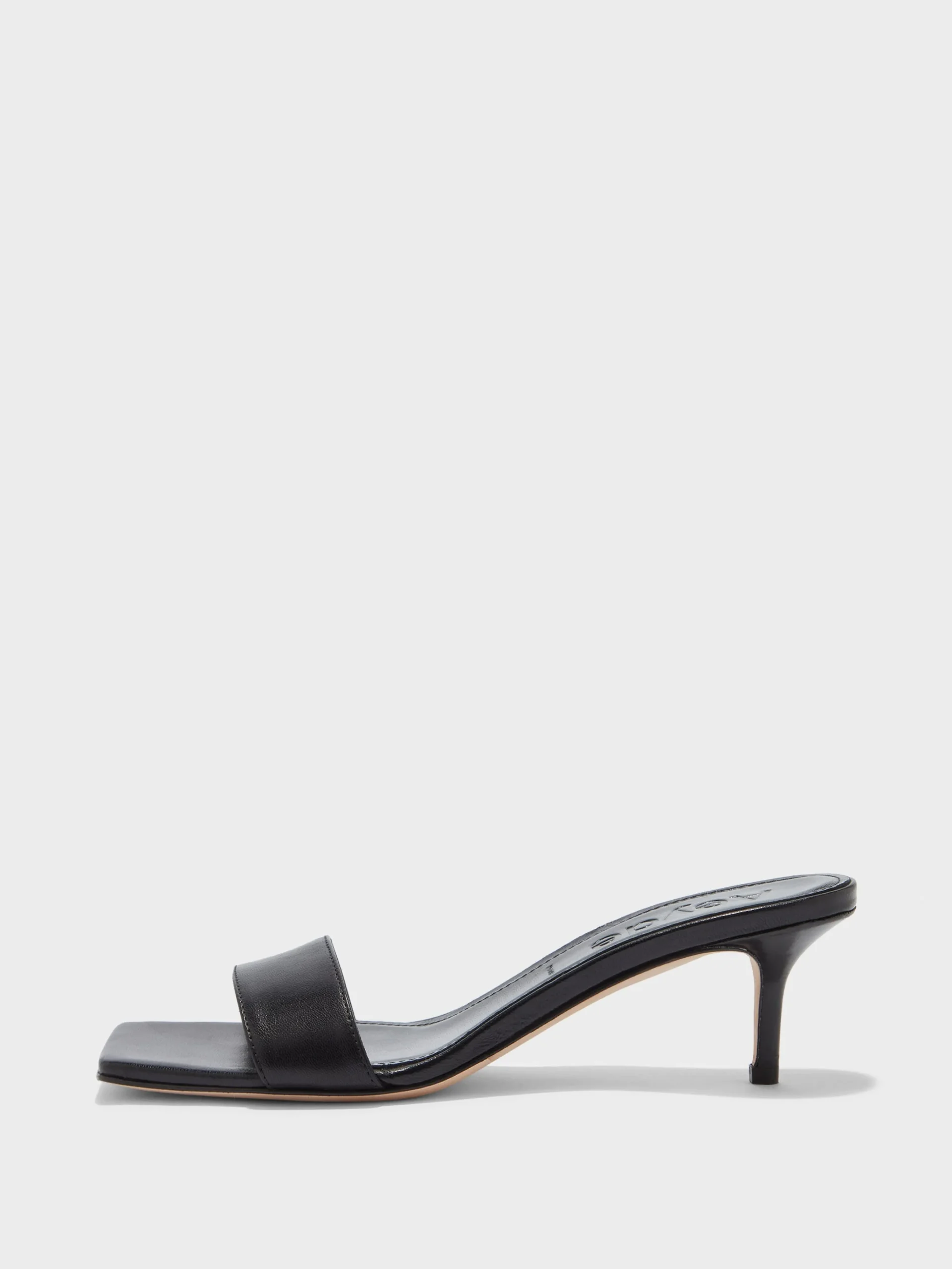 Fashion Aeyde Ilvy Leather Mules Black Nappa