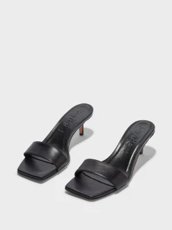 Fashion Aeyde Ilvy Leather Mules Black Nappa