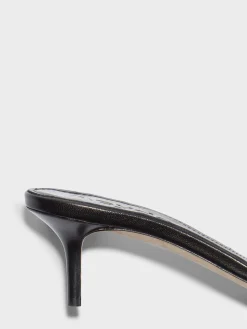 Fashion Aeyde Ilvy Leather Mules Black Nappa