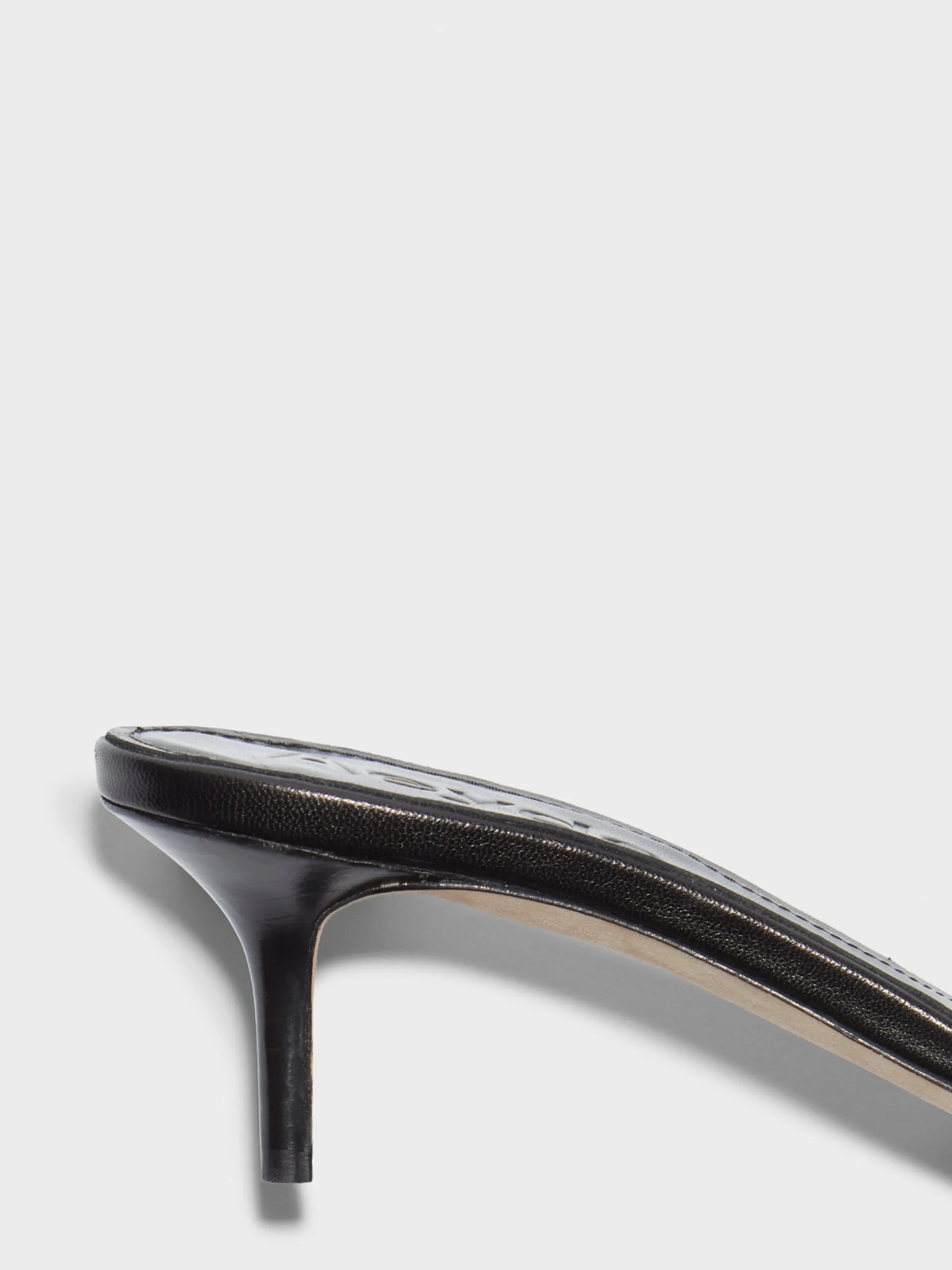 Fashion Aeyde Ilvy Leather Mules Black Nappa