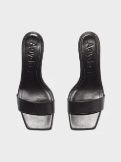 Fashion Aeyde Ilvy Leather Mules Black Nappa