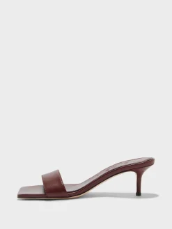 Sale Aeyde Ilvy Leather Mules Port Nappa