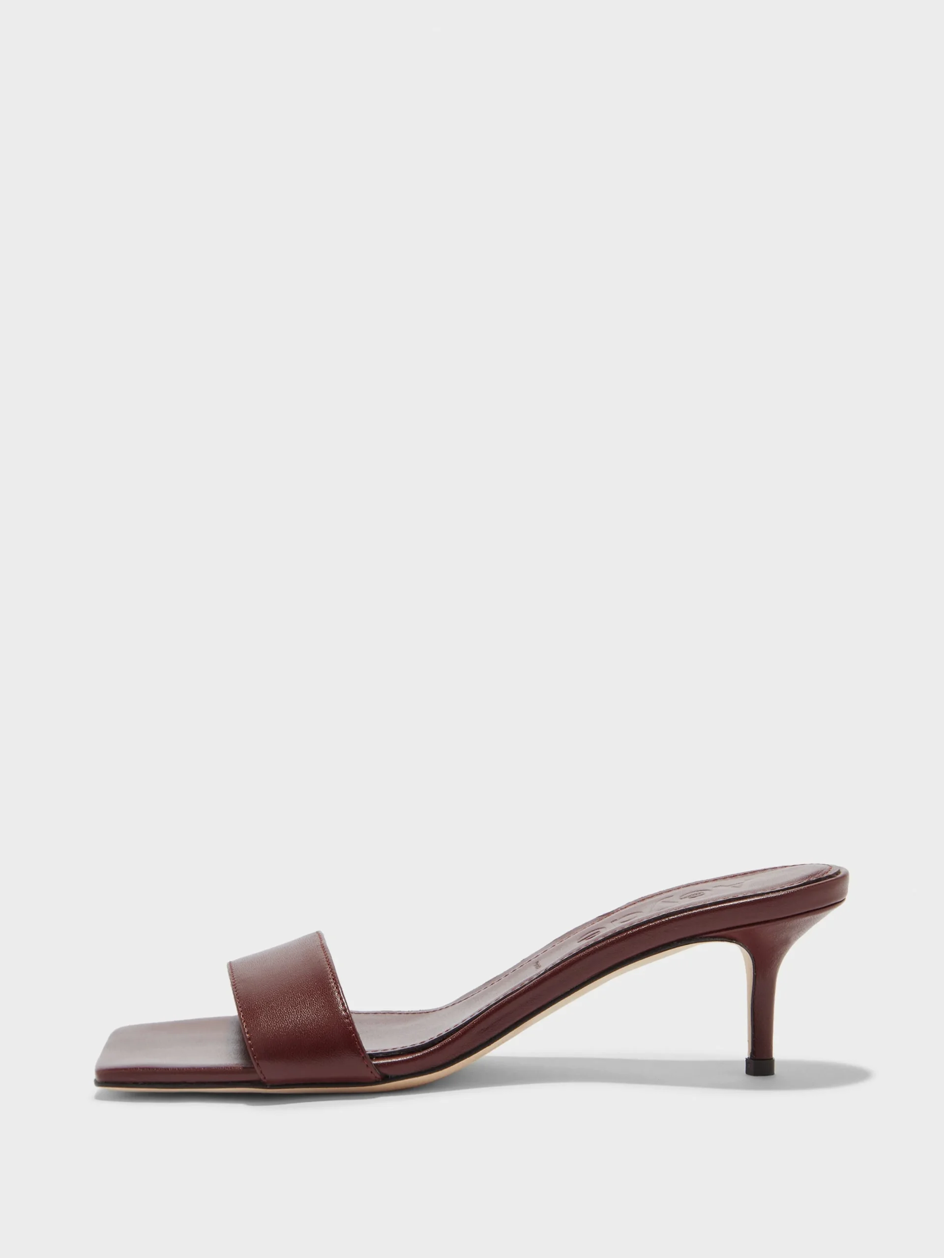 Sale Aeyde Ilvy Leather Mules Port Nappa