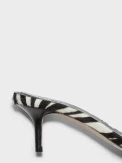 Discount Aeyde Ilvy Ponyhair Mules Creamy Ponyhair