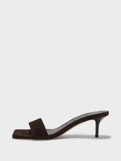 Clearance Aeyde Ilvy Suede Mules Moka Suede