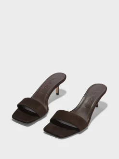 Clearance Aeyde Ilvy Suede Mules Moka Suede