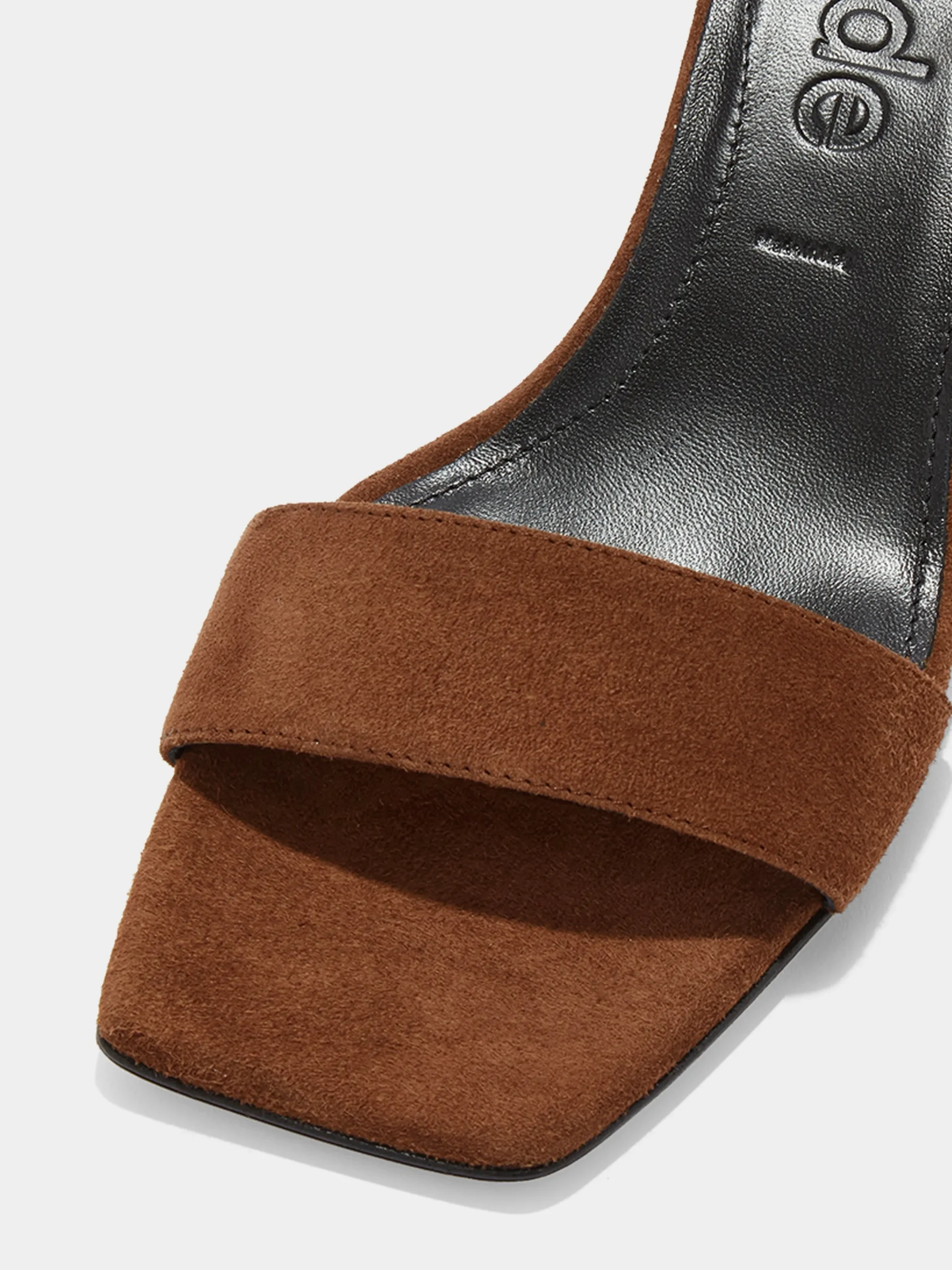 Fashion Aeyde Ilvy Suede Mules Brown