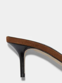 Fashion Aeyde Ilvy Suede Mules Brown