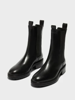 Best Aeyde Jack Leather Chelsea Boots Black Calf