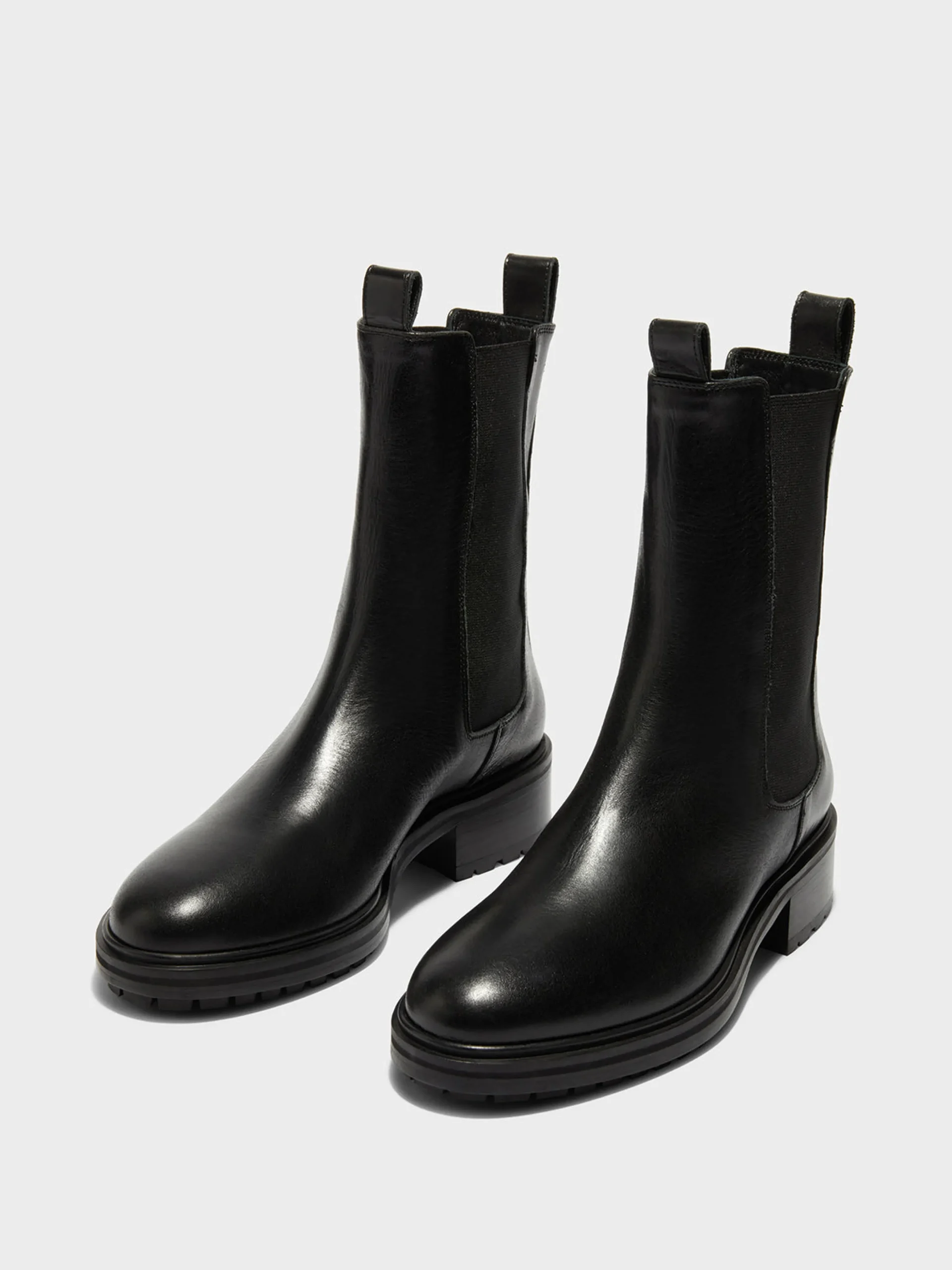 Best Aeyde Jack Leather Chelsea Boots Black Calf