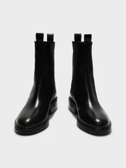 Best Aeyde Jack Leather Chelsea Boots Black Calf