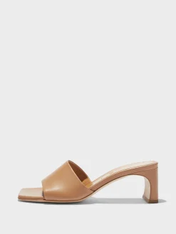 Best Aeyde Jeanie Leather Sandals Hazelnut Nappa