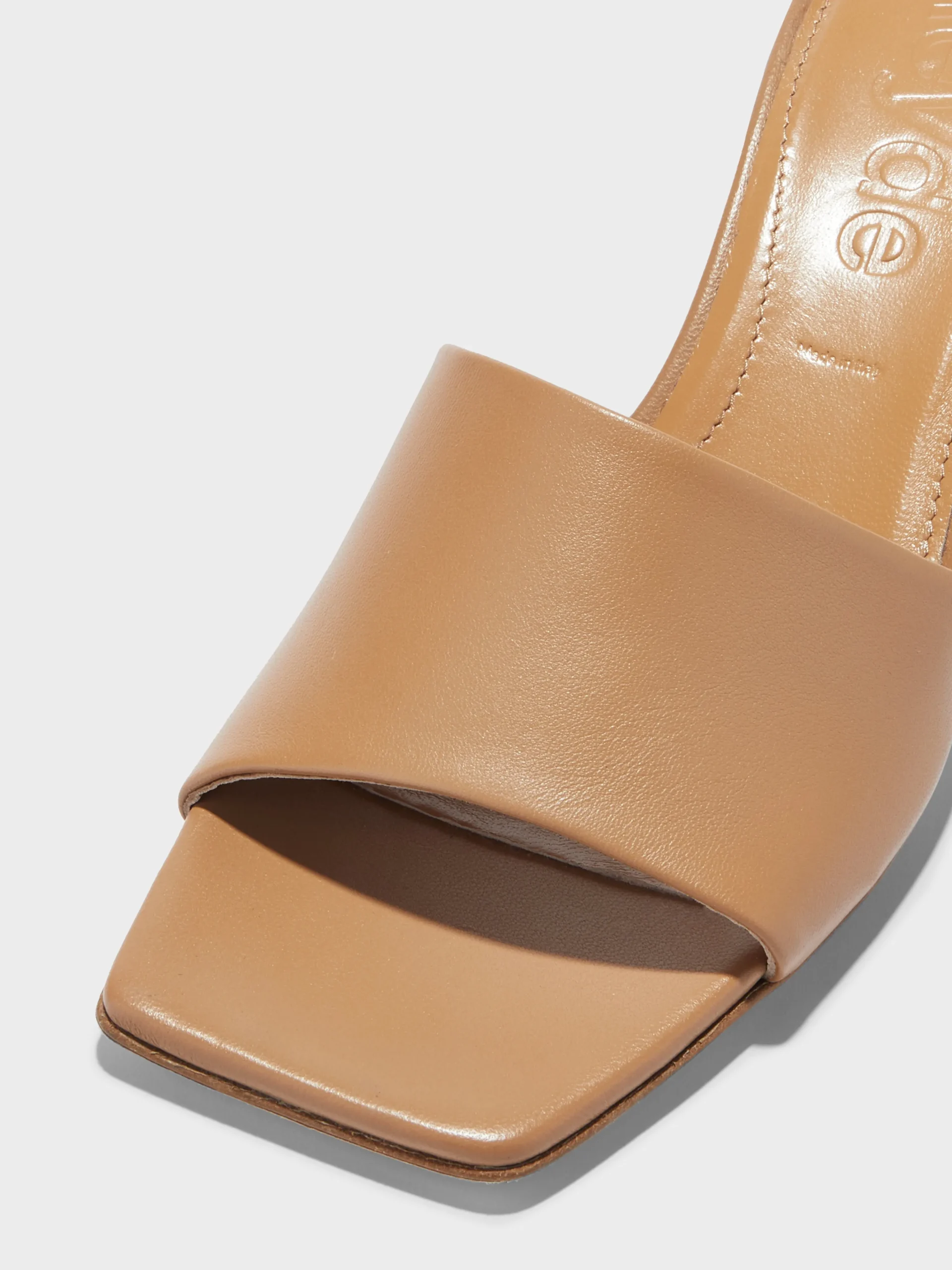 Best Aeyde Jeanie Leather Sandals Hazelnut Nappa