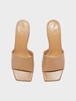 Best Aeyde Jeanie Leather Sandals Hazelnut Nappa