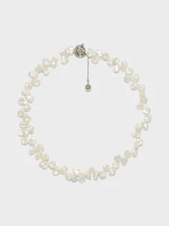 Online Aeyde Joss Pearl and Palladium-Plated Necklace Palladium/Pearl