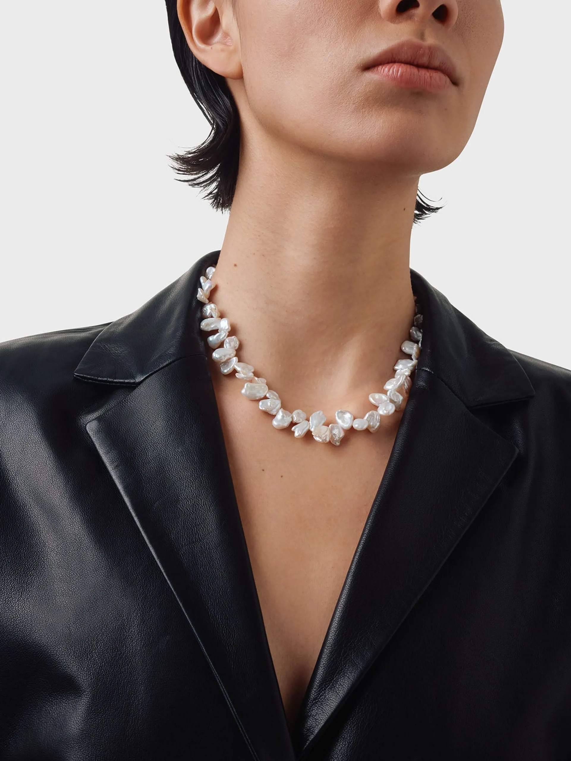 Online Aeyde Joss Pearl and Palladium-Plated Necklace Palladium/Pearl