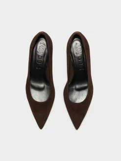 Sale Aeyde Judi Suede Pumps Moka Suede